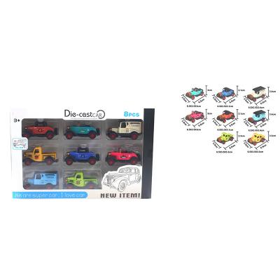 China Diecast Model Toy QTOYS Mini Pull Back Diecast Packing Alloy Car Toys Design For Promotion Toys for sale