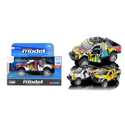 China Good Quality Diecast Toy QTOYS 1:32 Pull Back Buggy Die Cast Metal Car Toys Simulation Model Alloy Car for sale