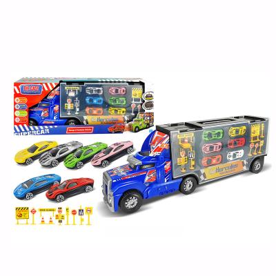 China Wholesale Portable Large Container Toy QTOYS Mini Alloy Model Cars Diecast Diecast Toys For Boys 12 Years Old Car for sale