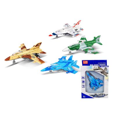 China Wholesale New 1:180 Diecast Toy QTOYS Pull Back Flat Model Toys Die Cast Metal Airplane For Kids for sale