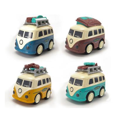 China Factory Popular Durable Diecast Toy QTOYS Bus Die Cast Car Children Toys Inertial Model Car for sale