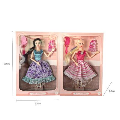 China Wholesale Soft Dressing 11 Inch Simple Plastic Fashion Clothes Dolls With Accessories In Window Box for sale