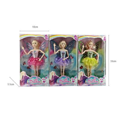 China Beautiful 11.5 Inch Soft Dolls Fashion Baby Girl Soft Cute Cute Fairy Doll For Sale Toys Girls for sale