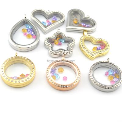 中国 fashion jewelry memory living glass lockets floating locket 販売のため