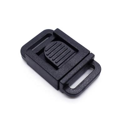 China Backpack Factory Wholesale 10mm Plastic Security Detached Front Release Lanyard Accessories Buckles for sale