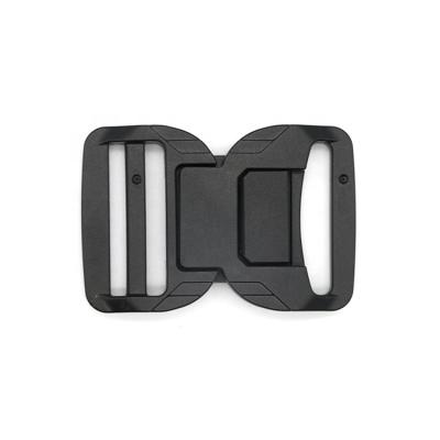 China Buckle OEM Accept Backpack Accessories 38mm Quick Release Webbing Belt Plastic Tactical Magnetic Buckle Clip for sale