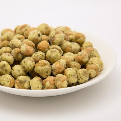 China Low Fat Wasabi Seaweed Peas Coated Healthy Peas Snacks for sale