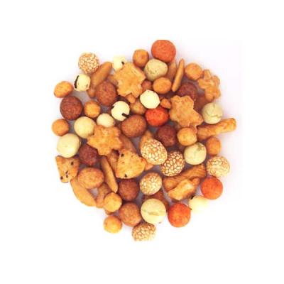 China Nutritious rice crackers and coated peanuts mix for sale