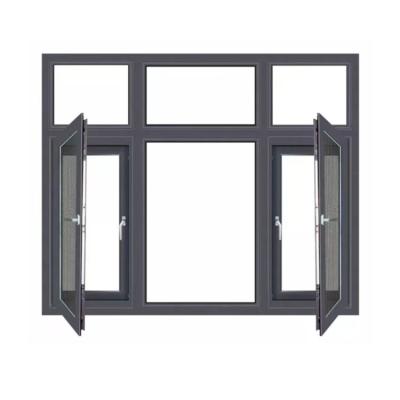 China Folding Double Screen House Casement Windows Aluminum View Intimidating Glass Window for sale