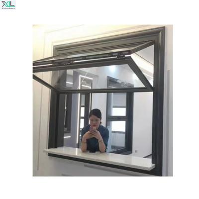 China Folding Screen Hotel Aluminum Lift Up Window Double Tempered Glass Sliding Vertical Fold Up Door Windows for sale