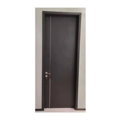 China Simple Minimalist Wooden Door Design Sound Insulation Style Internal Wood Door Engineered Solid Wood Interior Door for sale