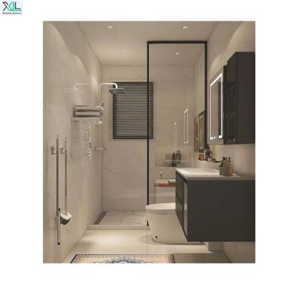 China Modern Hotel Bathroom Sliding Glass Door Shower Enclosure Shower Room Door for sale