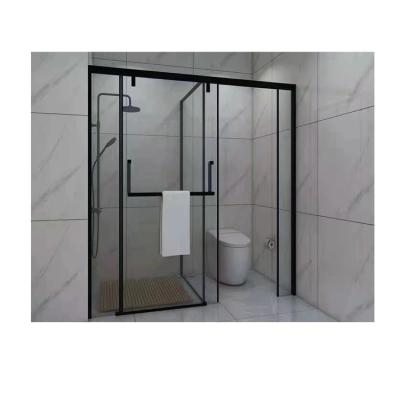 China Modern Hotel Bathroom Sliding Glass Door Shower Enclosure Shower Room Door for sale