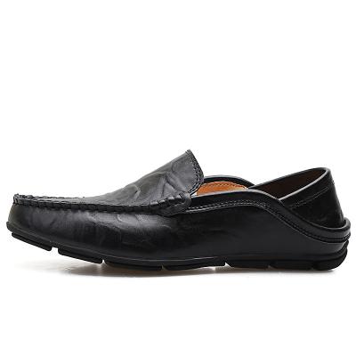 China Lightweight Mens Genuine Leather Loafers Slip On Moccasin Casual Dress Shoes for sale