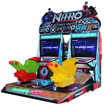 China Arcade game machine motorcycle hardware+motor acrylic racing game machine kids arcade automobile racing video for sale game center for sale