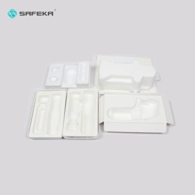 China 100% Safeka Biodegradable Bagasse Paper Pulp Molded Custom Biodegradable Packaging Cylinder Packaging Box for sale