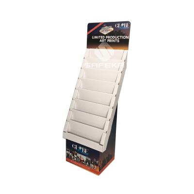 China Recycled Materials Collapsible Promotion Custom Display Rack For Greeting And Gift Cards for sale