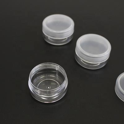 China Cosmetic 1 Ounce Transparent Empty Supplement Container Protein Powder Plastic Acrylic Jar Packaging Bottle for sale