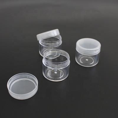 China 5ml 5g Cosmetic Whole Sales Cosmetic Plastic Jars With Lids Plastic Clear Cream Container For Eye Cream Packaging for sale