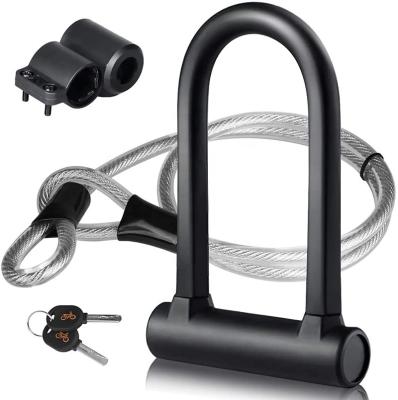 China High Safety Bike Smart U Lock Cable Bar Lock Silicone Combination Sleeve Bike Locks for sale