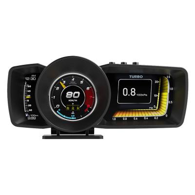 China BESTJOY A600 HUD Head Up Display Car Intelligent Clock Navigation OBD+GPS Automotive Measurement for sale