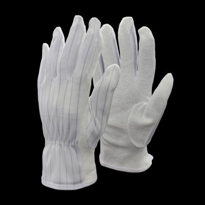 China ESD Gloves Cleanroom Superior Fit Polyester Tape Antistatic ESD Gloves for sale