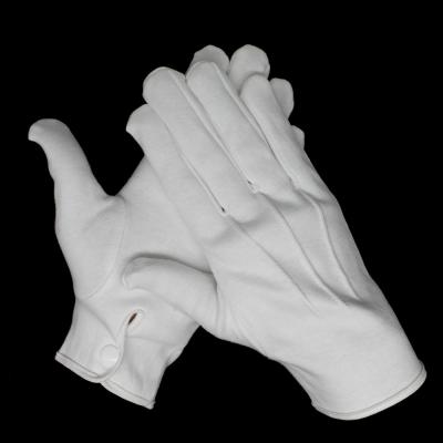 China 5017 Ceremony Instant Parade Cufflink Cotton Formal White Gloves for sale