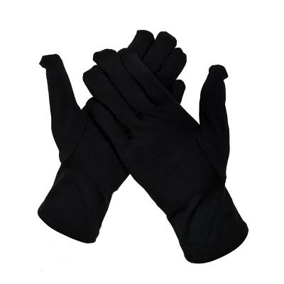 China 5017 hot sale bamboo fiber antimicrobial eczema gloves with black color for sale