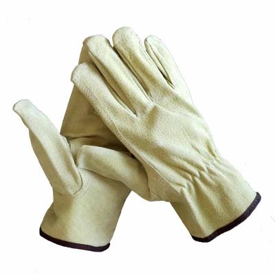 China Hand Protection Hog ​​Split Garden Work Safety Leather Driving Hand Gloves Wear Resistance for sale