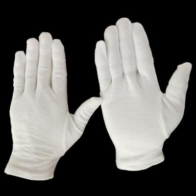 China Polyester 5017 White Cotton Absorb Sweat Driving Inspection Gloves for sale