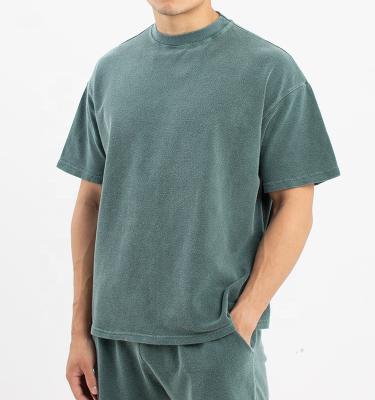 China Custom quality vintage cotton anti-pilling t-shirt men's drop shoulder oversized boxy fit t-shirt blank design t-shirts for sale