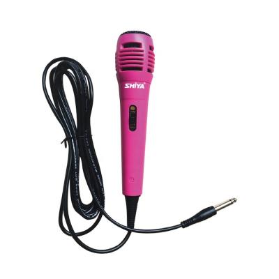 China Handheld microphone factory direct sale high standard durable cheap cable plastic microphone karaoke good for sale