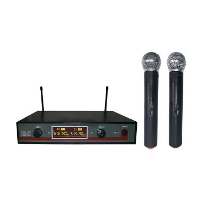 China KTV Price UHF Microphone Handheld Wireless Karaoke Two Professional High Quality Cheap Wireless UHF Microphone for sale