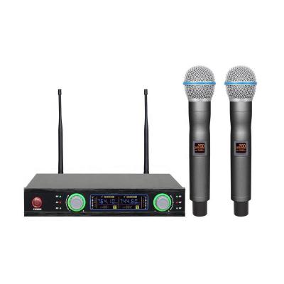 China Wholesale Cheap Wholesale Popular Professional Microphones Wireless Karaoke Microphone UHF Wireless Microphone For Singing for sale