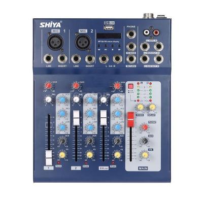 China Wholesale Cheap Price Direct Selling Digital 4 Channel Frequency 3Band Equalizer Factory USB Audio Mixer for sale