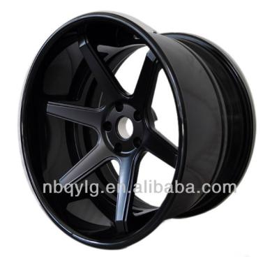 China Gloss Black Deep Concave Matt Black Center Deep Concave Outer Aftermarket Forged Wheel for sale