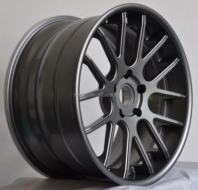 China Matt Gunmetal Three Piece Forged Aluminum Wheel for sale