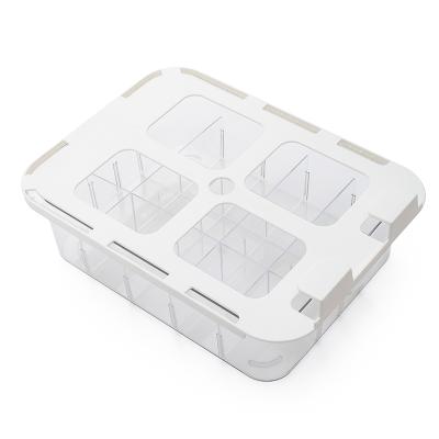 China New Type Viable Design Hidden Drawer Transparent Storage Box Large Capacity Home Bra Underwear Wardrobe for sale