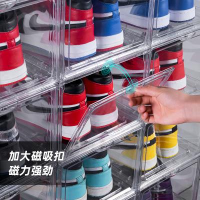 China Viable Size Custom Wholesale Household Clear Shoe Racks Cabinet Storage Box for sale