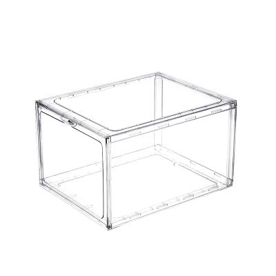 China Viable Pet Transparent Drawer Type Plastic Dustproof And Moisture-proof Thickening Shoe Cabinet Finishing Storage Box for sale