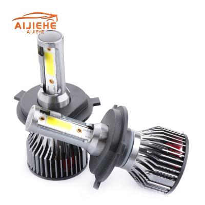 China High power 880 c6 aluminum auto parts LED light COB chip F2S H4 H7 H11 9005 led car headlight bulb for sale