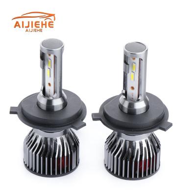 China External control and in-line control are optional 12000lm LED headlight bulb H7 H11 H4 car LED headlight F2 ZES chip mini size with canbus car light for sale