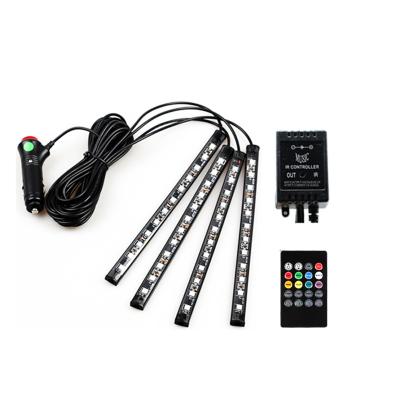 China Hot Belt Four LED Atmosphere Light One Mobile APP Control APP Car Lighting Interior Atmosphere Light For Trucks 5V-12V Universal for sale