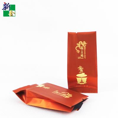 China High Quality Moisture Proof Tea Bag Side Gusset Pouch Quad Seal Packaging for sale