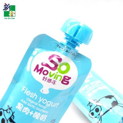 China Stand Up Barrier Food Grade Plastic Bag Pouch With Special Spout For Juice / Jelly for sale