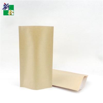 China Recycled Materials Non Printing Multi - Use Kraft Paper Stand Up Pouch Food Packaging for sale