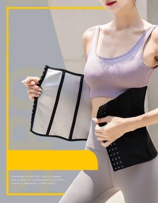 China Hot Antibacterial Ladies Neoprene Slimming Sweat Belly Band Weight Loss Waist Trainer Trimmer Belt for sale