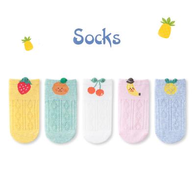 China QUICK DRY Popular Mesh Socks Lace Popular Baby Fruit Kids Summer Shorts Cute Good Quality Socks for sale