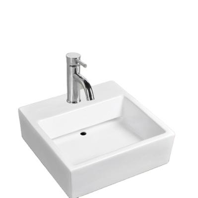 China 2020 Modern Hot Sale Square Countertop Basin White Vessel Sink for sale