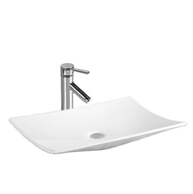 China 2020 New Arrival Modern White Ceramic Vanity Wash Countertops Basin For Sale for sale